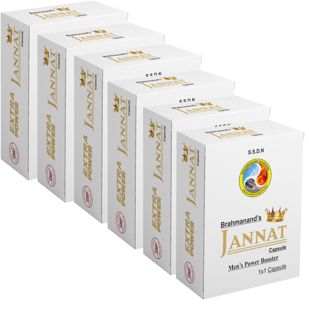 Jannat Men’s Power Booster Supplement | Male Stamina & Energy Pills (6 Capsules)