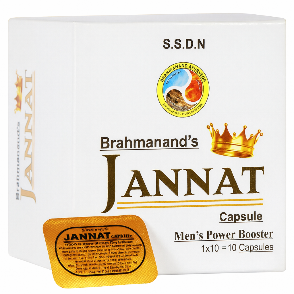 Jannat Men’s Power Booster Supplement | Male Stamina & Energy Pills (10 Capsules)