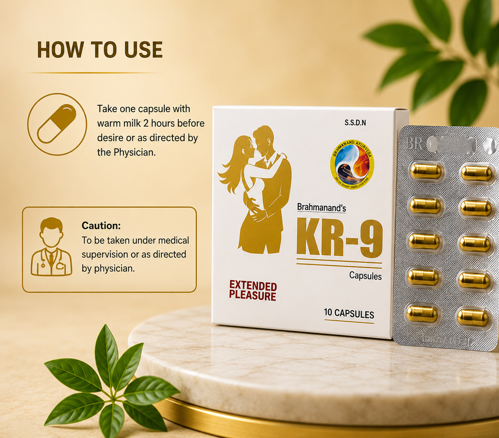 Kamraaj Men’s KR-9 Power Booster Supplement | Male Stamina & Energy Pills (10 Capsules)