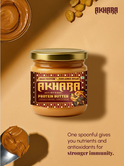 Akhara High Protein Ayurvedic Butter | Natural Nutrition for Strength, Stamina & Immunity